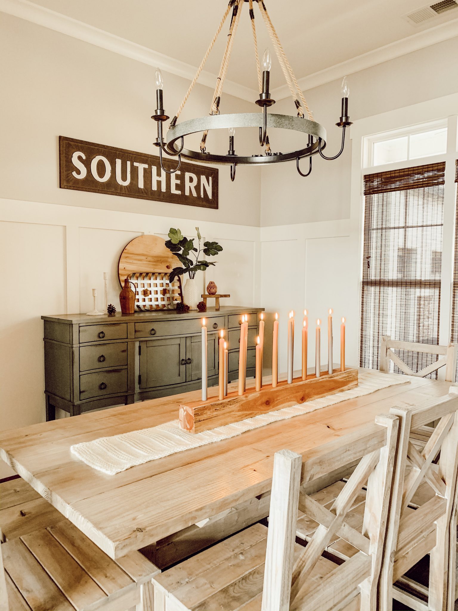 DIY Rustic Candlestick Holder | Southern Surroundings